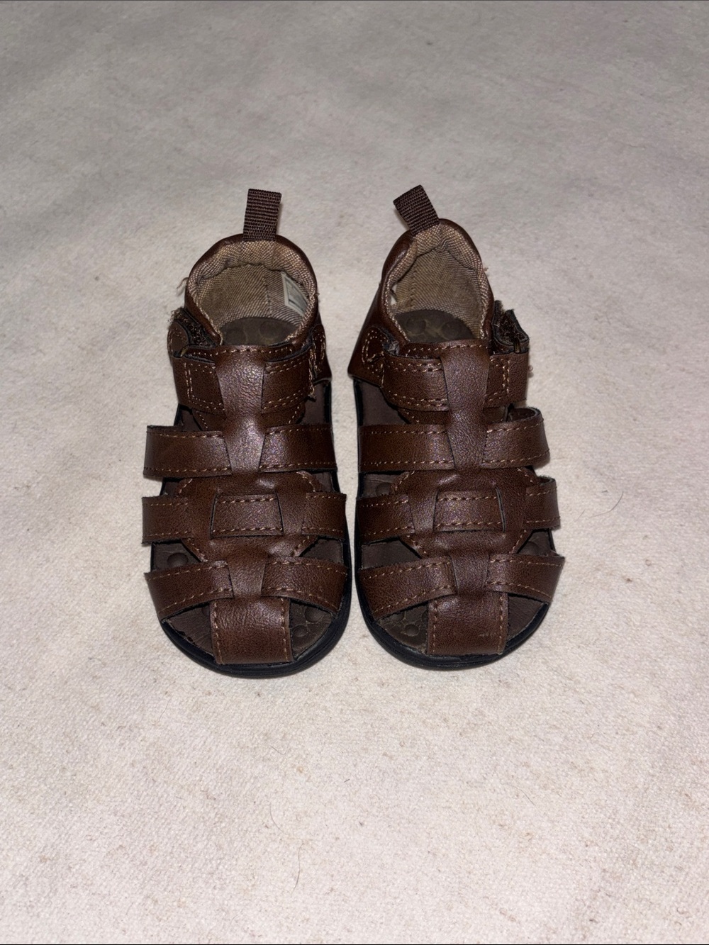 Carter's Brown Closed-Toe Kids Sandals